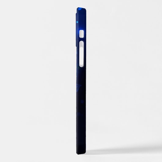 Morpho Butterfly in de donkere achtergrond iPhone Hoesje (Linkerkant)