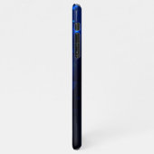 Morpho Butterfly in de donkere achtergrond iPhone Hoesje (Linkerkant)