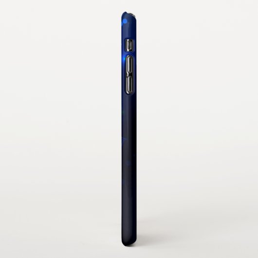 Morpho Butterfly in de donkere achtergrond iPhone Hoesje (Linkerkant)