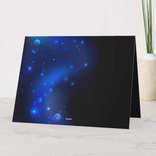 Morpho Butterfly in de donkere achtergrond Kaart (Achterkant)