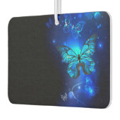 Morpho Butterfly in de donkere achtergrond Luchtverfrisser (Links)