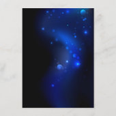 Morpho Butterfly in de donkere achtergrond Menu (Achterkant)