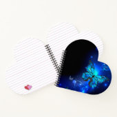 Morpho Butterfly in de donkere achtergrond Notitieboek (Binnen)