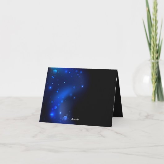 Morpho Butterfly in de donkere achtergrond Notitiekaartje (Achterkant)