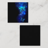 Morpho Butterfly in de donkere achtergrond Notitiekaartje (Voorkant / Achterkant)