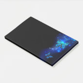 Morpho Butterfly in de donkere achtergrond Post-it® Notes (Schuin)