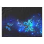 Morpho Butterfly in de donkere achtergrond Tafelkleed (Voorkant (Horizontaal))