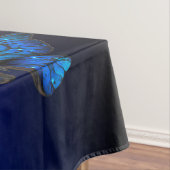 Morpho Butterfly in de donkere achtergrond Tafelkleed (Voorbeeld)