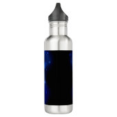 Morpho Butterfly in de donkere achtergrond Waterfles (Links)