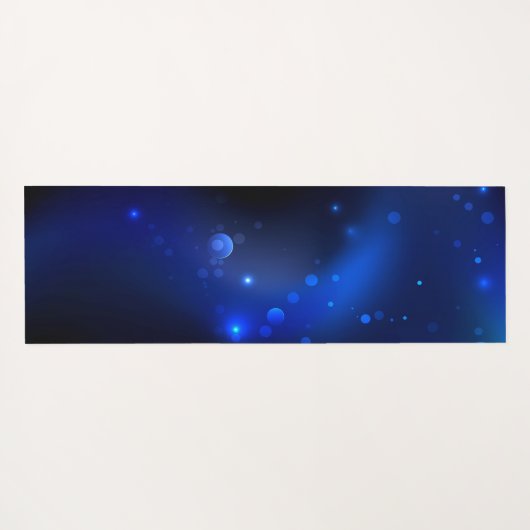 Morpho Butterfly in de donkere achtergrond Yogamat (Achterkant (horizontaal))