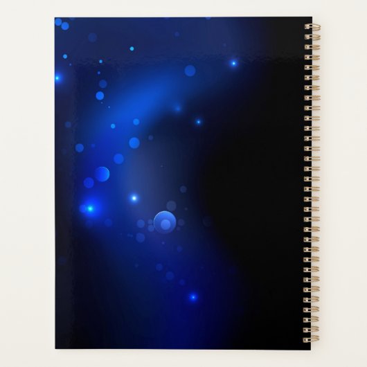 Morpho Butterfly in the Dark Background Planner (Achterkant)