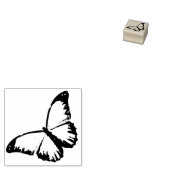 Morpho Butterfly Insect Wildlife Wood Stamp Rubberstempel (Gestempeld)