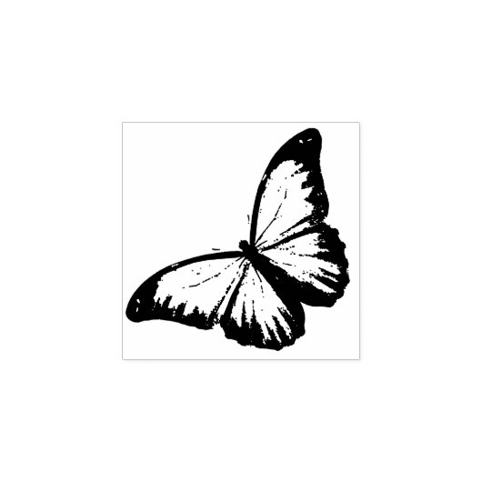 Morpho Butterfly Insect Wildlife Wood Stamp Rubberstempel (Afrduk)