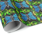 Morpho Butterfly Wrapping Paper Cadeaupapier (Rol Hoek)