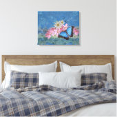 Morpho Magic Ingepakt Canvas Print (Insitu (Slaapkamer))