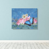 Morpho Magic Ingepakt Canvas Print (Insitu (Houten vloer))