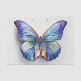 MORPHO mooi blauw vlinder decoupage papier