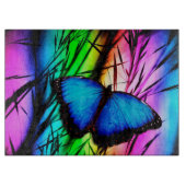 Morpho op Rainbow Snijplank (Voorkant)