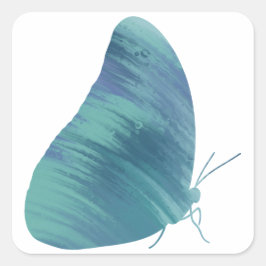 Morpho-Sticker in acrylstijl Vierkante Sticker