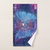 Morpho vlinder / Galaxy Mandala Bad Handdoek (Handdoek)