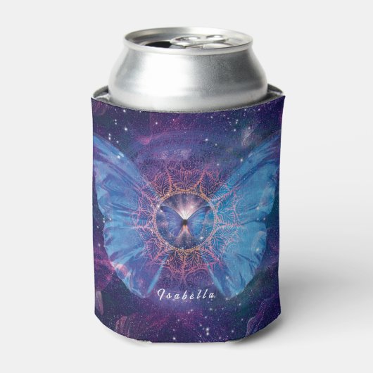 Morpho vlinder / Galaxy Mandala Blikjeskoeler (Blikje Voorkant)