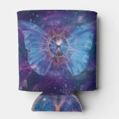 Morpho vlinder / Galaxy Mandala Blikjeskoeler (Achterkant)