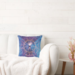 Morpho vlinder / Galaxy Mandala Kussen