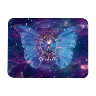 Morpho vlinder / Galaxy Mandala Magneet