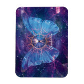 Morpho vlinder / Galaxy Mandala Magneet (Verticaal)