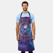 Morpho vlinder / Galaxy Mandala Schort (Gedragen)