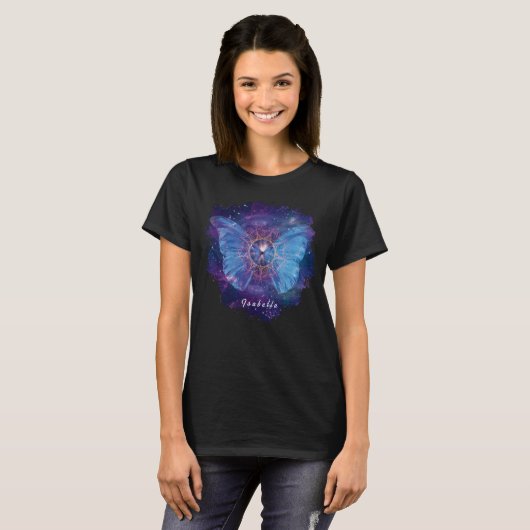 Morpho vlinder / Galaxy Mandala T-shirt (Voorkant volledig)