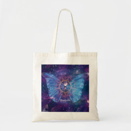 Morpho vlinder / Galaxy Mandala Tote Bag