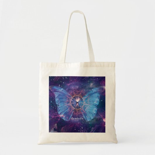 Morpho vlinder / Galaxy Mandala Tote Bag (Voorkant)