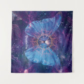 Morpho vlinder / Galaxy Mandala Wandkleed (Voorkant (horizontaal))