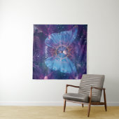 Morpho vlinder / Galaxy Mandala Wandkleed (In Situ (horizontaal))