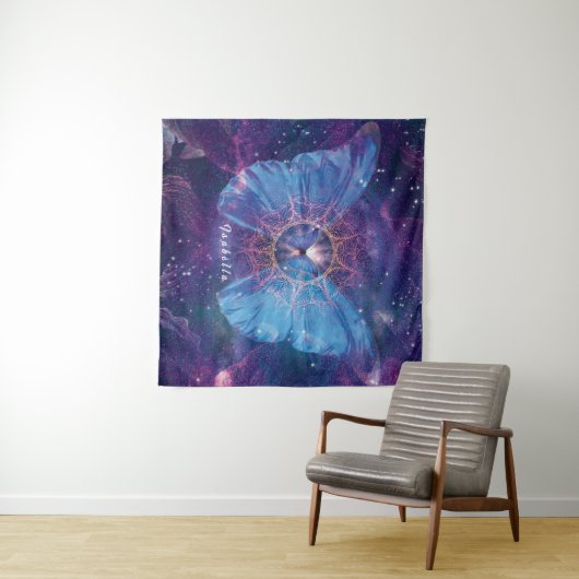 Morpho vlinder / Galaxy Mandala Wandkleed (In Situ (horizontaal))