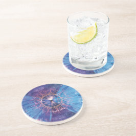 Morpho vlinder / Galaxy Mandala Zandsteen Onderzetter