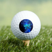 Morpho Vlinder in de Donkere Achtergrond Golfballen (Insitu Shirt)