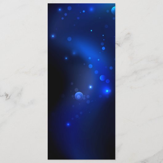 Morpho Vlinder in de Donkere Achtergrond Programmakaart (Achterkant)