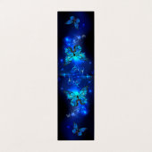 Morpho Vlinder in de Donkere Achtergrond Visitekaartje (Buitenkant ongevouwen)