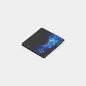Morpho Vlinder in Donkere Achtergrond Post-it® Notes (Schuin)