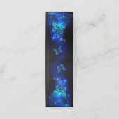 Morpho Vlinder op Donkere Achtergrond Afsprakenkaart (Buitenkant ongevouwen)