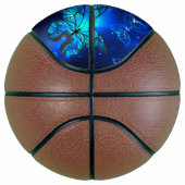 Morpho Vlinder op Donkere Achtergrond Basketbal (Rechts)