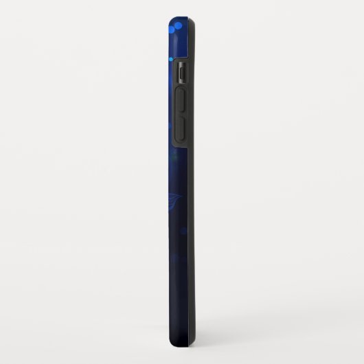 Morpho Vlinder op Donkere Achtergrond Case-Mate iPhone Case (Achterkant/links)