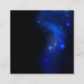 Morpho Vlinder op Donkere Achtergrond Contactkaartje (Achterkant)