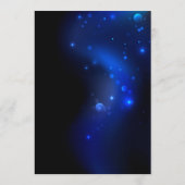 Morpho Vlinder op Donkere Achtergrond Menu (Achterkant)