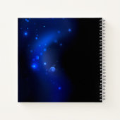 Morpho Vlinder op Donkere Achtergrond Notitieboek (Achterkant)