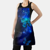 Morpho Vlinder op Donkere Achtergrond Schort (Insitu)