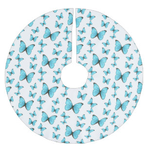 Morpho vlinders cartooneske illustratie kerstboom rok