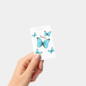 Morpho vlinders cartoontillustratie badge (Handheld)